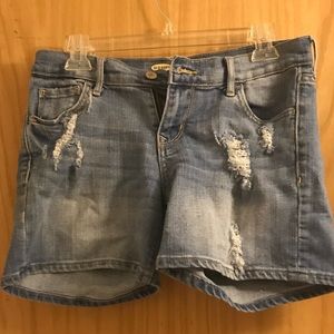 Distressed shorts